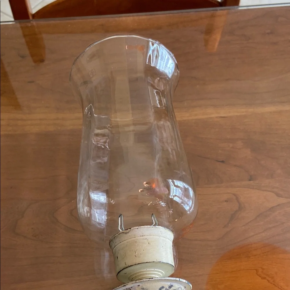 Elegant Glass and Cream Wall Sconce